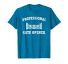 cow apparel Professional gate Opener, Cow Gate Opener T-Shirt - size chart