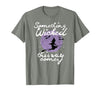 Witchy Halloween Witch Tees Halloween Something Wicked This Way Comes Shakespeare Shirt T-Shirt - size chart