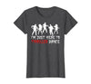 Zombie Dance Costume Halloween Party Tee Funny Zombie Halloween Shirt I’m Just Here to Thriller Dance T-Shirt - size chart