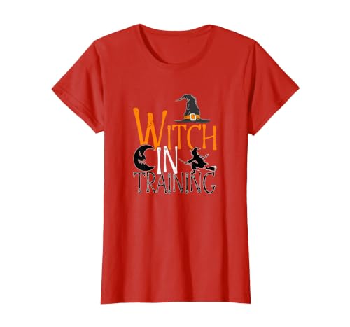 Witch In Training - Halloween Spooky Magic Gift Witch in Training - Magic Lover Halloween Season Witch T-Shirt - size chart