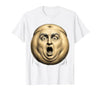 Mademark Belly Button Surprised Cartoon Face Funny Graphic T-Shirt - Men - size chart