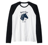 Mademark Horse Girl For Life Equestrian Passion Horseshoe Luck Raglan Baseball Tee - size chart