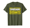 Halloween Dinosaur Security Costume RTees Halloween Adult Costume Dinosaur Security Dad Mom T-Shirt - size chart