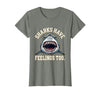 Mademark Sharks Have Feelings Too Funny Ocean Design T-Shirt - size chart