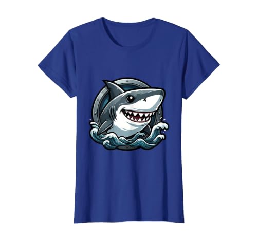 Mademark Kids Shark Ocean Waves Graphic Tee T-Shirt - size chart
