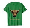 Mademark Keep Calm and Moo Highland Cow Design T-Shirt - size chart