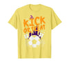 Halloween Shirts For Women Men Kids Boys Girls Halloween Soccer Kick Or Treat Football Costume Boys Kid Men T-Shirt - size