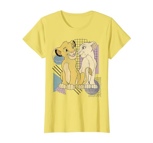Disney Lion King Simba & Nala Meet Eyes Valentine's T-Shirt T-Shirt - size chart