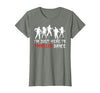 Zombie Dance Costume Halloween Party Tee Funny Zombie Halloween Shirt I’m Just Here to Thriller Dance T-Shirt - size chart
