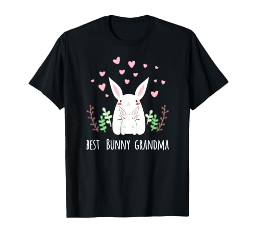 Cute Bunny Grandma Rabbit Grandmother T-Shirt — design detail