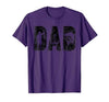 Fishing Gifts for Dad Father's Day Fisherman Fishing Dad Birthday Classic Bold Font Fish Daddy T-Shirt - size chart