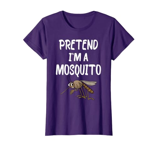 Pretend I'm A Mosquito Funny Halloween Costume Pretend I'm A Mosquito Funny Lazy Halloween Costume Party T-Shirt - size chart
