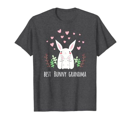 Cute Bunny Grandma Rabbit Grandmother T-Shirt — design detail