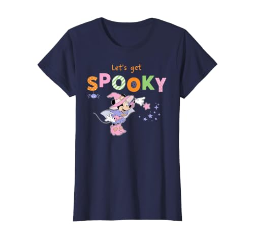 Disney Minnie Mouse Let's Get Spooky Cute Halloween Witch T-Shirt - size chart
