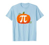 @iteachalgebra Pumpkin Pi Halloween Math Teacher T-Shirt - size chart