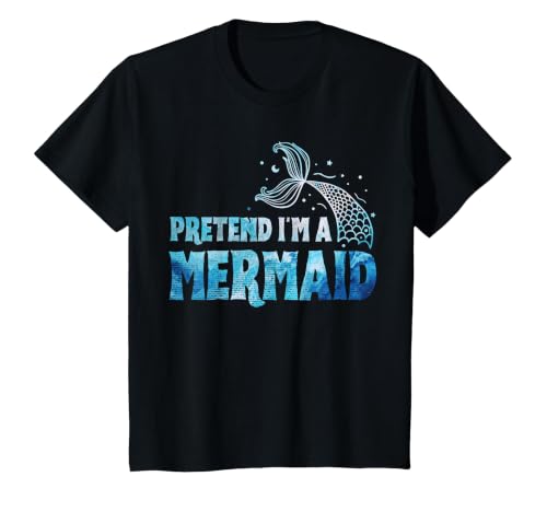 Funny Lazy Halloween Costumes & Halloween Shirts Pretend I'm A Mermaid Lazy Funny Mermaid Halloween Costume T-Shirt - size