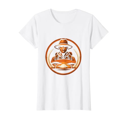 Mademark Safari Explorer Elephant Tusk Graphic Tee T-Shirt - Women - size chart
