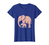 Mademark Mama Elephant Trunk Wrapped Around Baby T-Shirt - Women - size chart