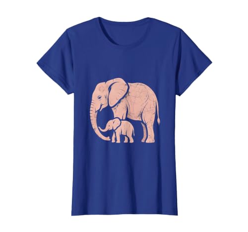 Mademark Mama Elephant Trunk Wrapped Around Baby T-Shirt - Women - size chart