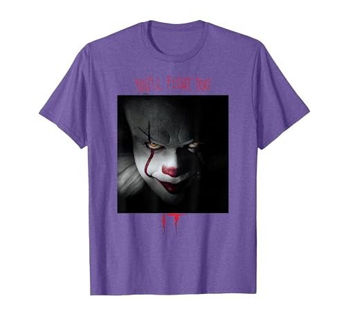 IT Films/TV Series - Pennywise You'll Float Too T-Shirt - size chart