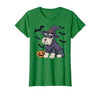 Witch Schnauzer Dog Halloween Outfits Schnauzer Dog Scary Pumpkin Bat Witch Schnauzer Halloween T-Shirt - size chart