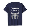 Chickasaw Pride Native American Nice Gifts Chickasaw Pride Tribe Native American Indian Buffalo T-Shirt - size chart