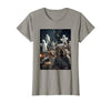 Funny Halloween Animals Selfies Clothing Funny Squirrel Selfie with Ghosts Haunted Forest Halloween T-Shirt - size chart