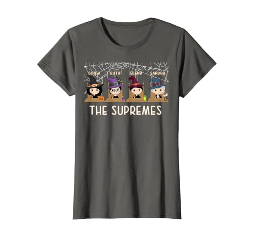 RBG Supremes Court cute gift THE SUPREMES Halloween Cute Woman Supreme Court Justices RBG T-Shirt - size chart