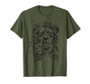 Christian Faith Apparel Lion of Judah Greater is He T-Shirt - size chart
