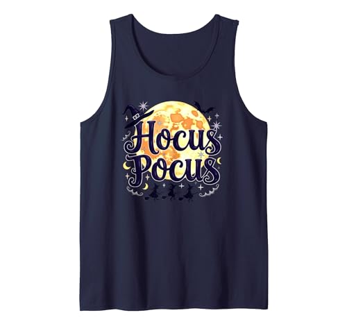 Mademark Hocus Pocus: Witchy Halloween Moon Magic for Fans Tank Top - size chart