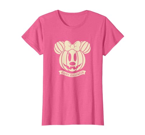 Disney Minnie Mouse Pumpkin Happy Halloween T-Shirt - size chart