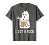 Funny Halloween Vibes Trick Or Treating I Got A Rock Funny Halloween Trick Or Treating Ghost T-Shirt - size chart