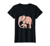 Mademark Mama Elephant Trunk Wrapped Around Baby T-Shirt - Women - size chart
