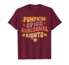 Equal Rights Outfits & Feminist Halloween Costume Pumpkin Spice and Equal Rights Feminist Halloween T-Shirt - size chart