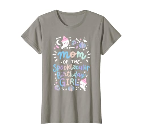Faboolous Family Halloween Birthday Party Outfits Mom of the Spooktacular Birthday Girl Halloween Family T-Shirt - size chart