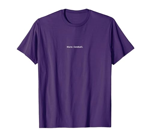 Charming Rebels Co. More Cowbell T-Shirt - size chart
