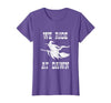 Halloween Witch Broomstick Costume Shop We Ride At Dawn Spooky Witch Broomstick Halloween Costume T-Shirt - size chart