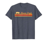 Showing Cattle T-Shirts And Apparel Show Dad - Fun Distressed Look for Showing Pigs T-Shirt - size chart