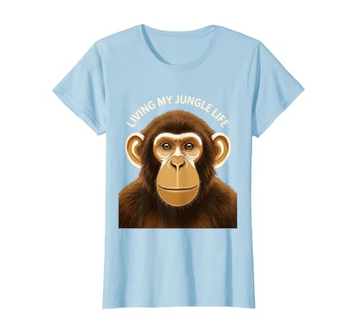 Mademark Living My Jungle Life Monkey Design T-Shirt - Women - size chart