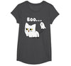 Halloween Tees Women Men Kids Cat Boo Ghost Cute Kitty Spooky Funny Halloween Meow Pet T-Shirt - size chart
