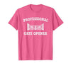cow apparel Professional gate Opener, Cow Gate Opener T-Shirt - size chart