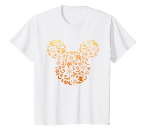 Disney Mickey Mouse Halloween Ghosts & Pumpkins Gradient T-Shirt - size chart