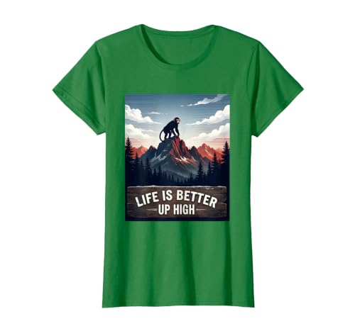 Mademark Life Is Better Up High Monkey Design T-Shirt - Women - size chart