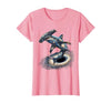 Mademark Hammerhead Shark Deep Ocean Abyss Illustration T-Shirt - size chart