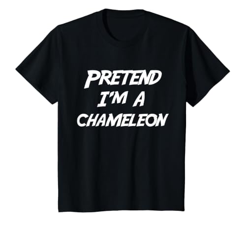 Last Minute Halloween Costume Pretend Tees Pretend I'm A Chameleon Halloween Costume T-Shirt - size chart
