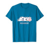 Bad Mood Sleeping Cow Tee Moooody Cow Beef Milk Farm Animals T-Shirt - size chart