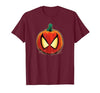 Marvel Spider-Man Halloween Spooky Pumpkin Jack-o'-Lantern T-Shirt - size chart