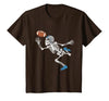 Halloween Shirts Women Men Kids Football Skeleton Halloween Player Catcher Mens Boys Kids T-Shirt - size chart