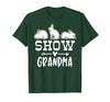 Show Rabbit Grandma T-Shirt — design detail
