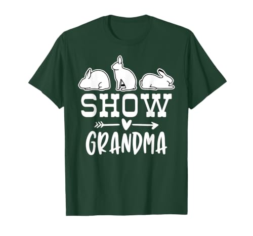 Show Rabbit Grandma T-Shirt — design detail